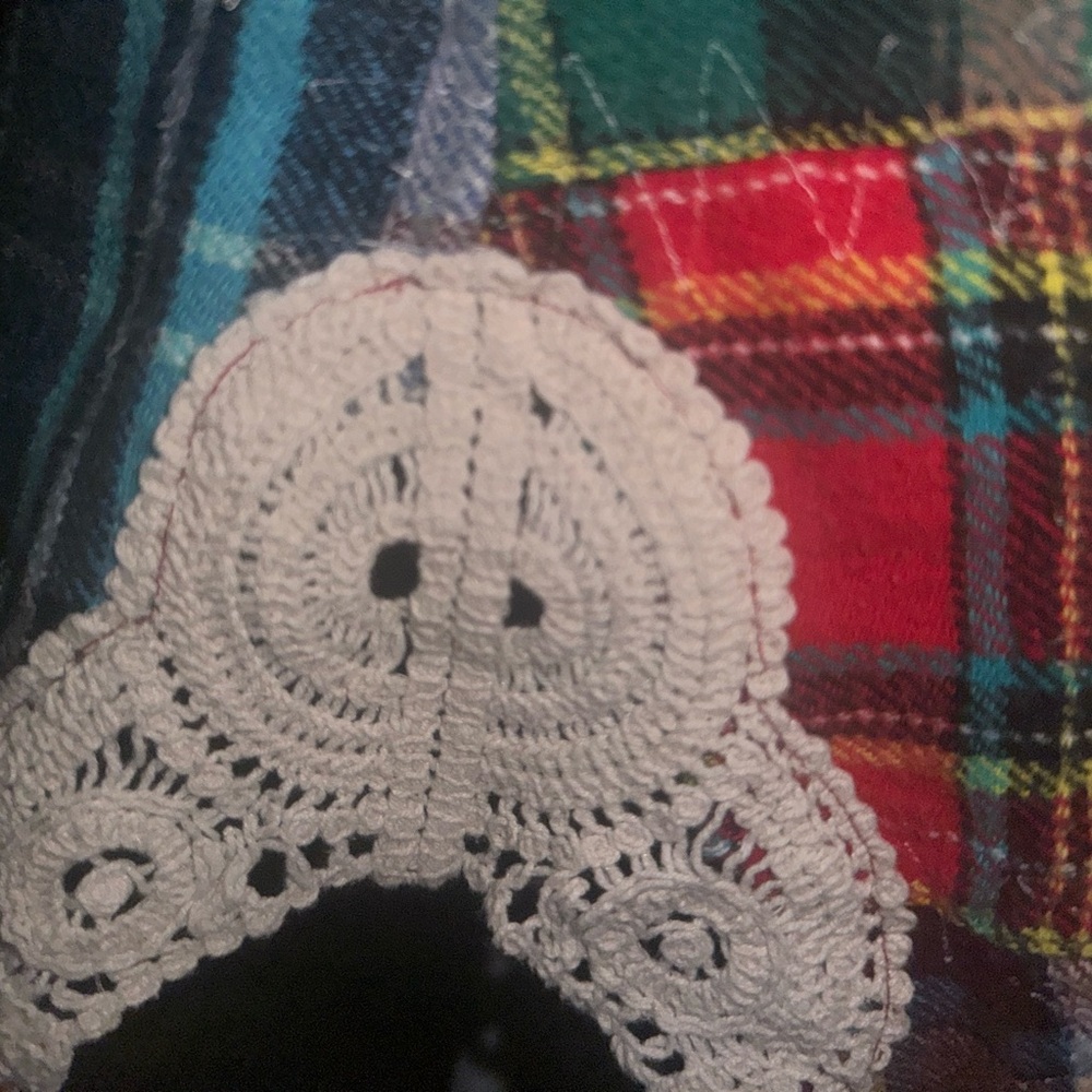 We The Free Free People Lost in Plaid Flannel Shirt RARE - Picture 8 of 11